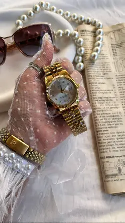 ساعت مردونه رولکس کد ۰۳۵۸ رنگ طلایی