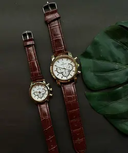 ساعت رومانسون کد ۰۳۶۹ رنگ قهوه ای