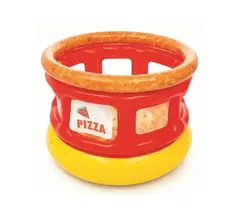 تشک جامپینگ بادی حفاظ دار کودک با طرح پیتزا