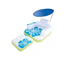 تشک بادی روی آب دارای تکیه گاه