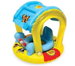 تشک بادی روی آب سایه بان دار کودک