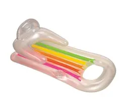 تشک بادی رنگی پشتی دار روی آب