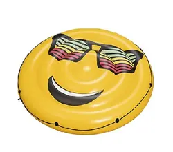 تشک بادی گرد دونفره طرح ایموجی