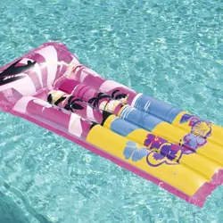 تشک بادی روی آب یک نفره طرح دار بست وی