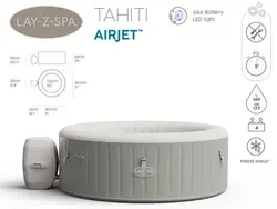 جکوزی بادی خانگی چراغ دار بست وی