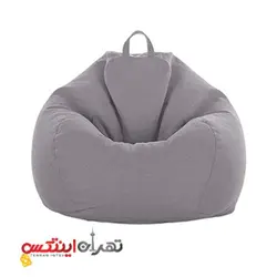 مبل شنی تک نفره طوسی