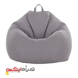 مبل شنی تک نفره طوسی