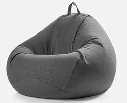 مبل شنی تک نفره طوسی