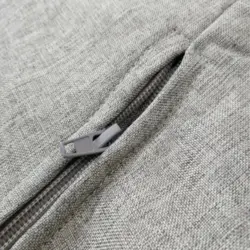 مبل شنی راحتی کتان با زیر پایی