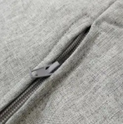 مبل شنی راحتی کتان با زیر پایی