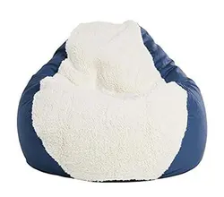 مبل شنی سورمه ای و سفید اینتکس