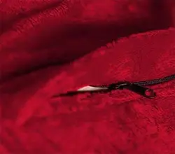 مبل شنی مخملی یک نفره قرمز اینتکس