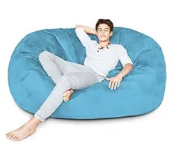 بین بگ یک نفره مخمل فیروزه ای اینتکس