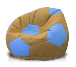 مبل شنی توپی قهوه ای آبی مخمل