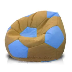 مبل شنی توپی قهوه ای آبی مخمل