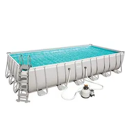استخر فریمی مستطیلی با پمپ شنی