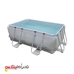 استخر پیش ساخته ایرتکس پایه فلزی ابعاد 130×2×2 متر