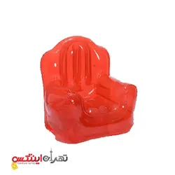 مبل بادی یک نفره شیشه ای قرمز