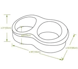 مبل دو نفره بادی طرح دار
