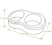 مبل دو نفره بادی طرح دار