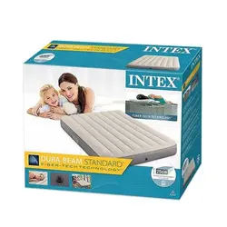 تشک بادی دو نفره الیاف دار intex با عرض 137
