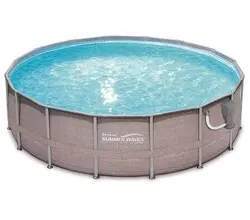 استخر پیش ساخته گرد فریمی 122×488 طرح حصیری