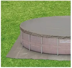 استخر پیش ساخته گرد فریمی 122×488 طرح حصیری