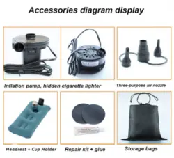 تشک بادی داخل ماشین ون
