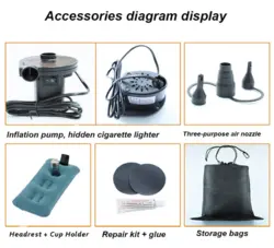 تشک بادی داخل ماشین ون