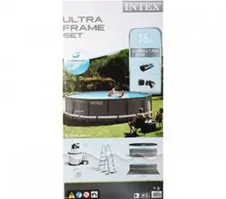 استخر پیش ساخته فریمی گرد 122 × 488 جدید با پمپ تصفیه شنی