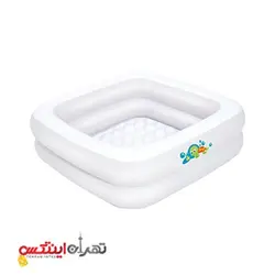استخر بادی کودک مربعی سفید اینتکس