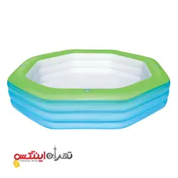 استخر بادی 6 ضلعی دو رنگ بست وی