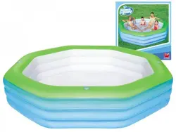 استخر بادی 6 ضلعی دو رنگ بست وی