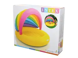 استخر بادی با سایه بان رنگین کمان