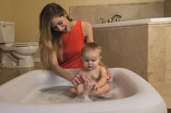 استخر بادی استحمام کودک با کف بادی بست وی