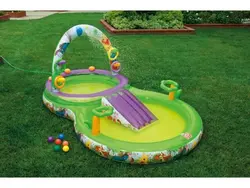 استخر بادی کودک سرسره دار بزرگ اینتکس intex 57451