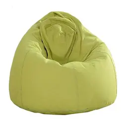 مبل شنی سبز با تکیه گاه بزرگ