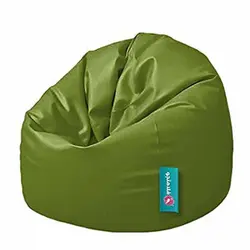 مبل شنی سبز با تکیه گاه بزرگ