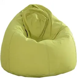 مبل شنی سبز با تکیه گاه بزرگ