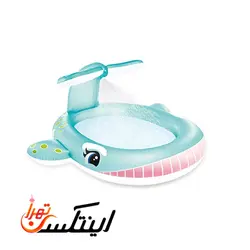 استخر بادی کودک نهنگ آبی با آبپاش