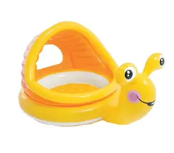 استخر بادی کودک سایبان دار طرح حلزون