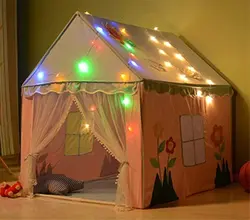 چادر بازی کودک ساده گل دار