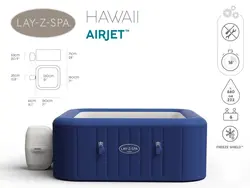 جکوزی بادی خانگی مربعی بست وی مدل Bestway 60021