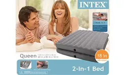 تخت بادی دو نفره دو قلو اینتکس