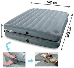 تخت بادی دو نفره دو قلو اینتکس