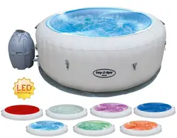 جکوزی بادی گرد با LED بست وی