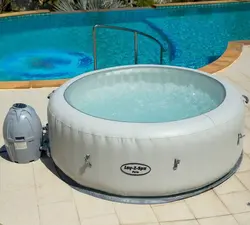 جکوزی بادی گرد با LED بست وی