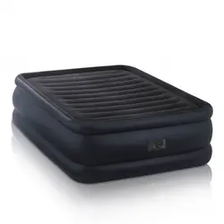 تخت خواب بادی دو نفره مشکی با رویه مواج اینتکس