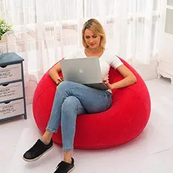 مبل شنی یک نفره قرمز