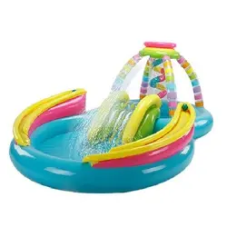 استخر بادی سرسره دار کودک جدید اینتکس intex 56137